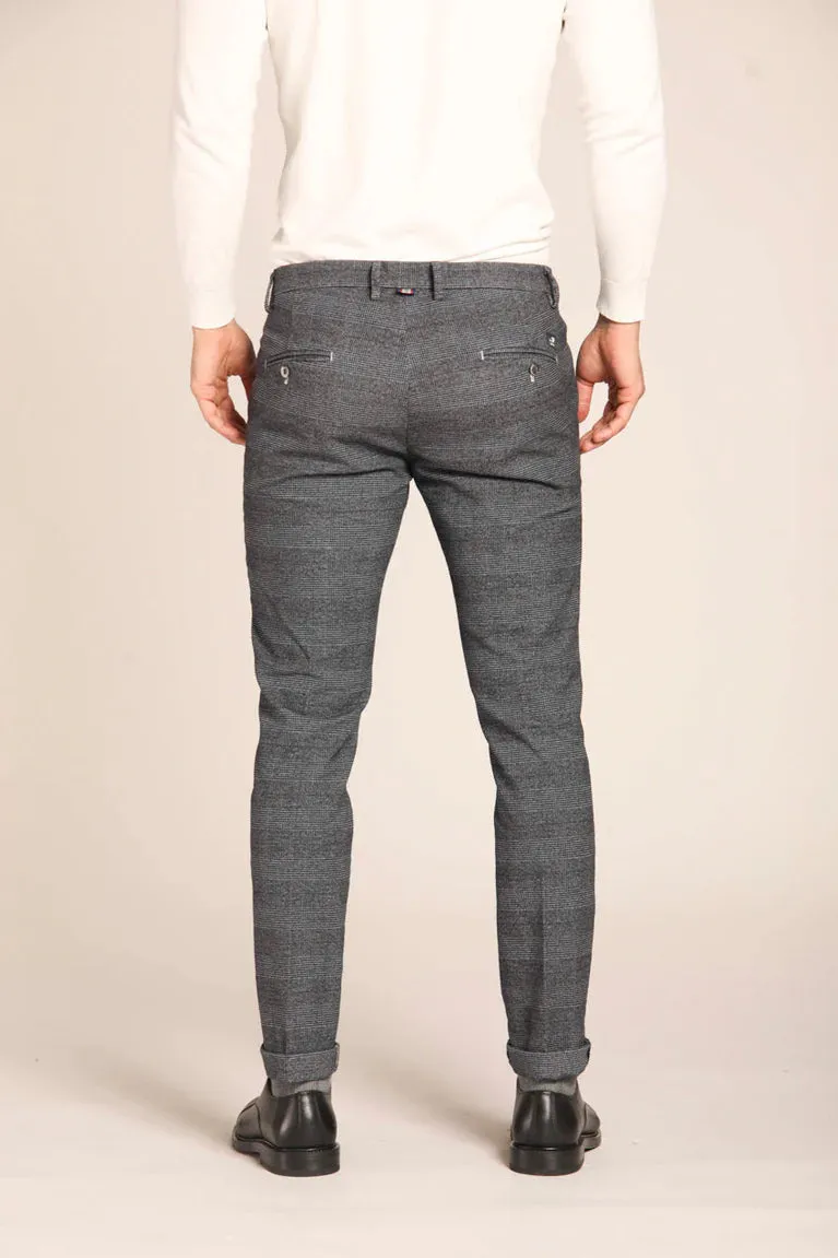 Masons Torino Style Gray Check Pants