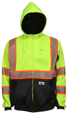 MCR Safety Sweatshirt,Class3,Lime, Oran-Silv Tape L