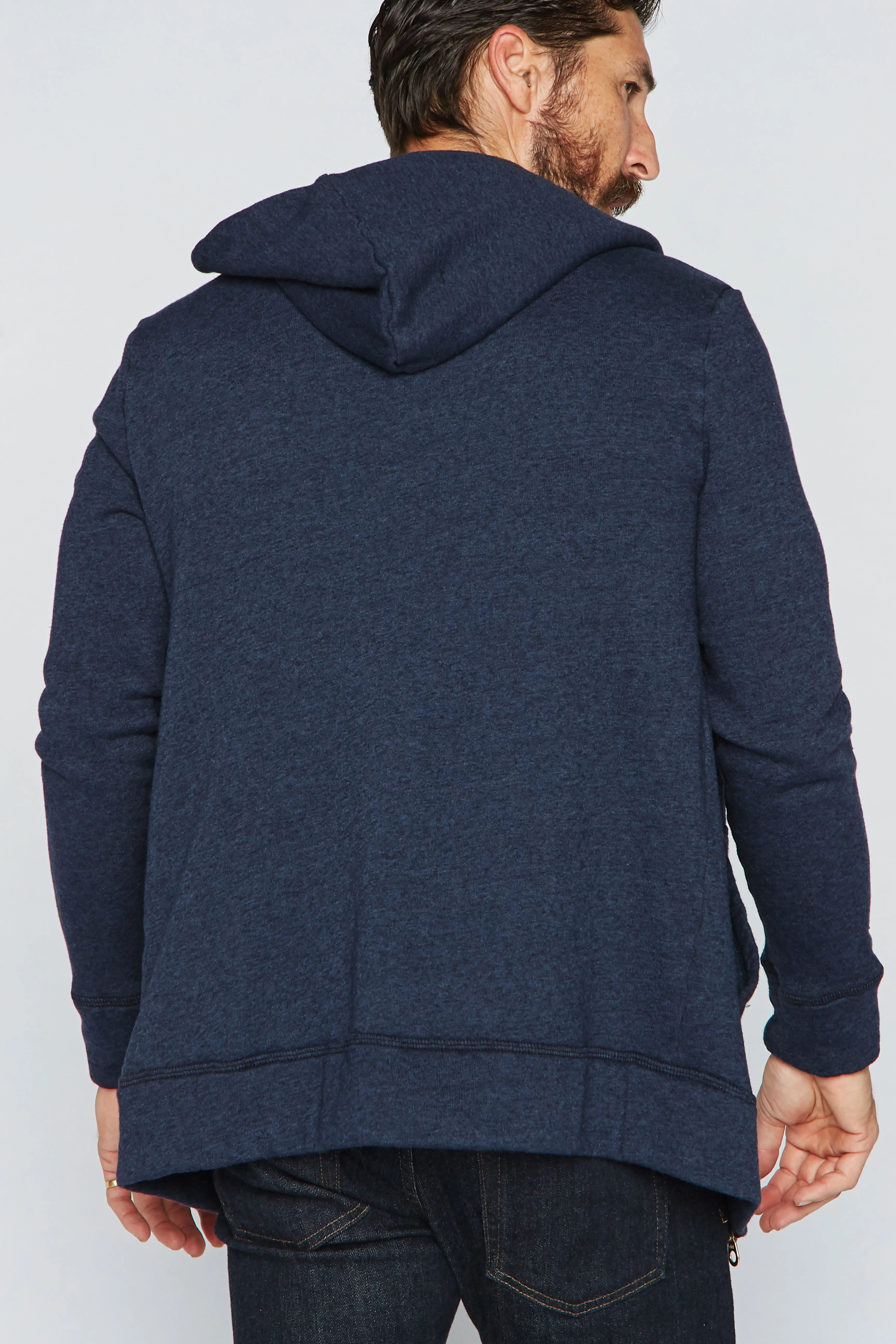 Men's French Terry Zip Front Hoodie