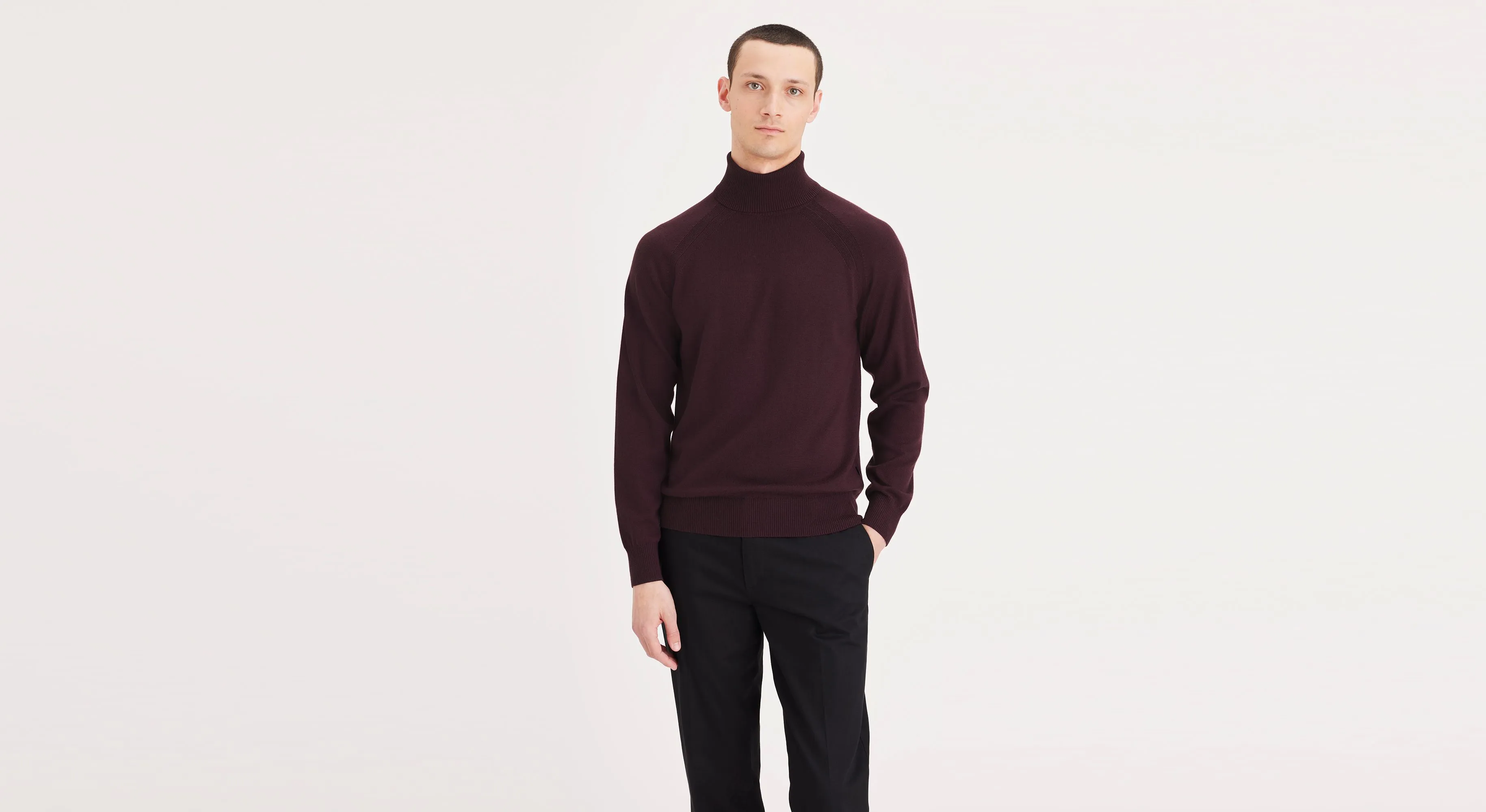 Men's Regular Fit Turtleneck Sweater