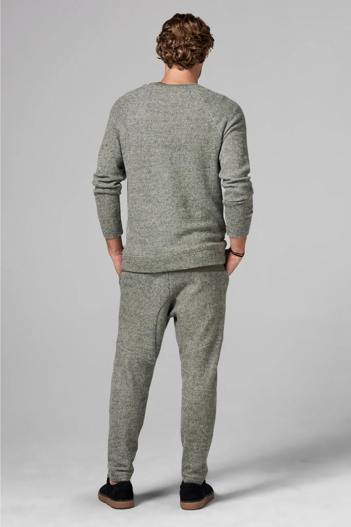 Men's Soft Knit Melange Jogger Pant