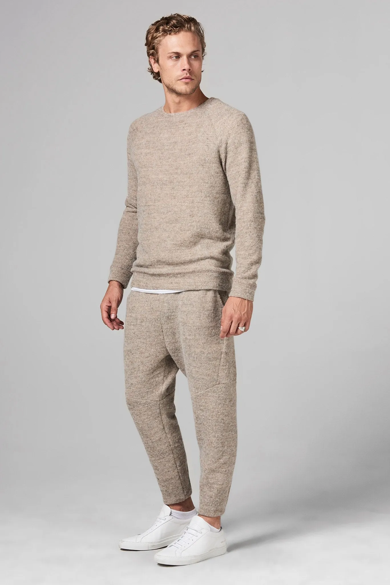 Men's Soft Knit Melange Jogger Pant