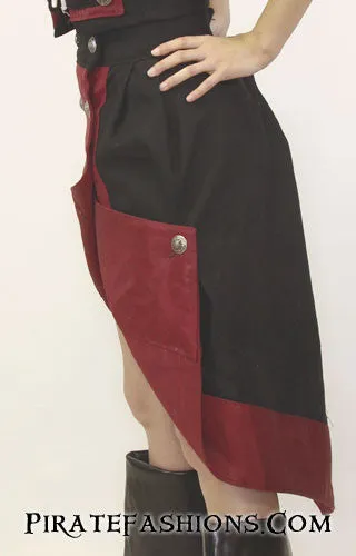 Military Turn Up Skirt