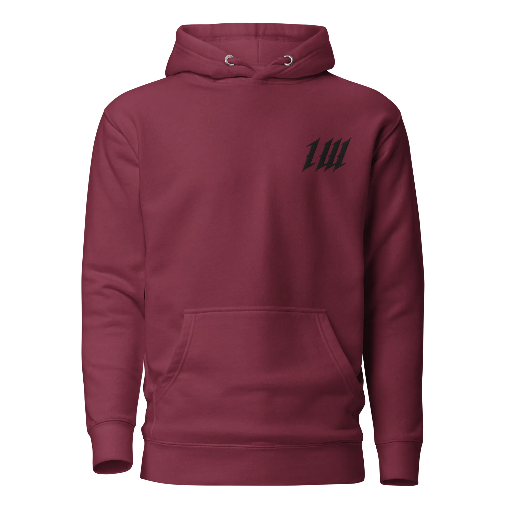 Minimal Burgundy Hoodie