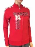 Nebraska Cornhuskers Blue 84 Women Red Fleece Lined Zip-Up Track Jacket