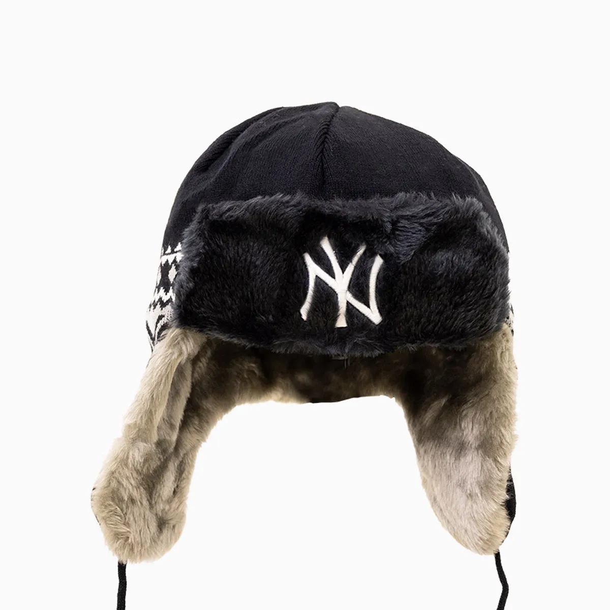 New York Yankees MLB Trapper Knit Cuff Beanie Hat