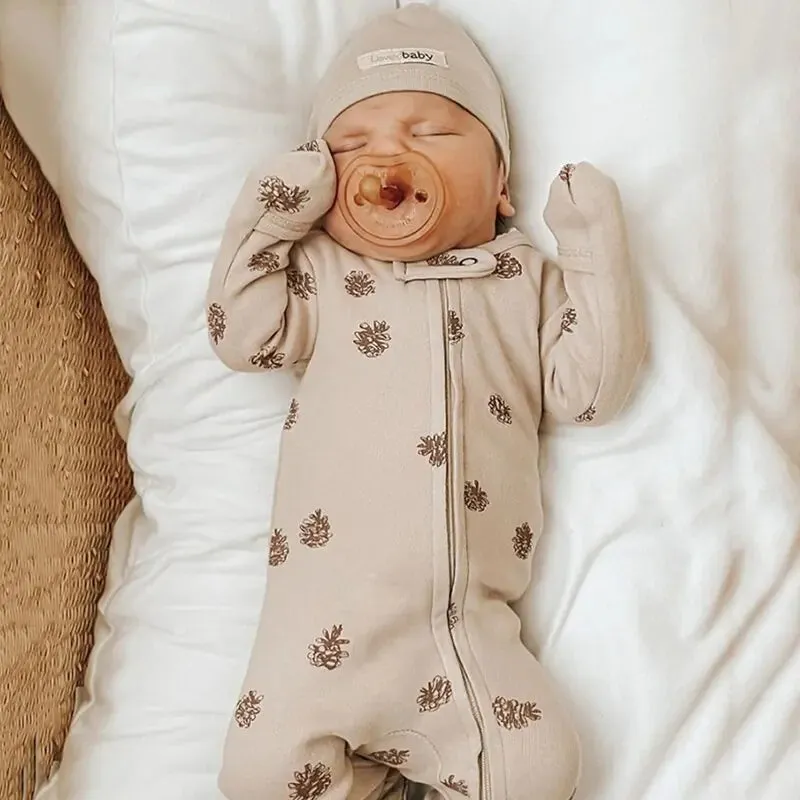 Newborn Baby Knitted Footie Jumpsuit