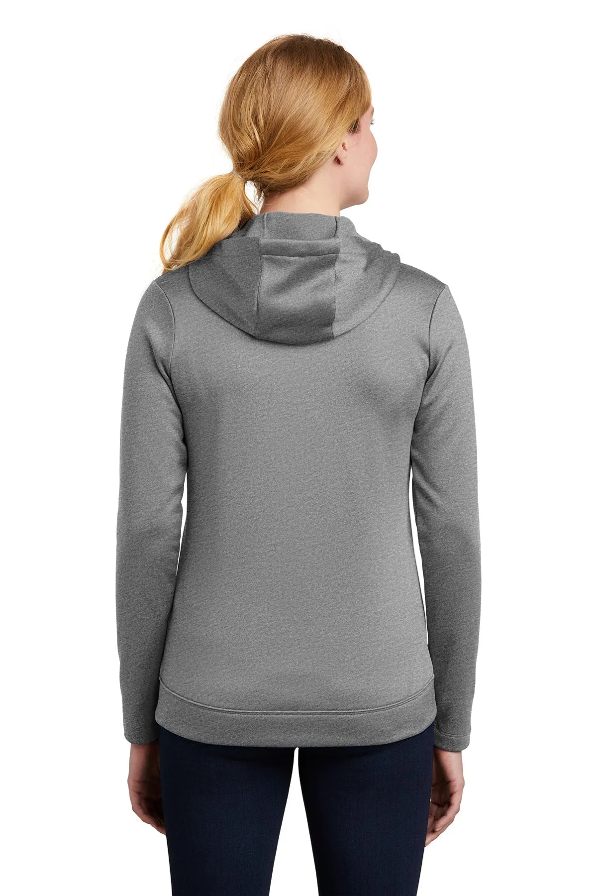 Nike Ladies ThermaFIT Customized Zip Hoodies, Dark Grey Heather