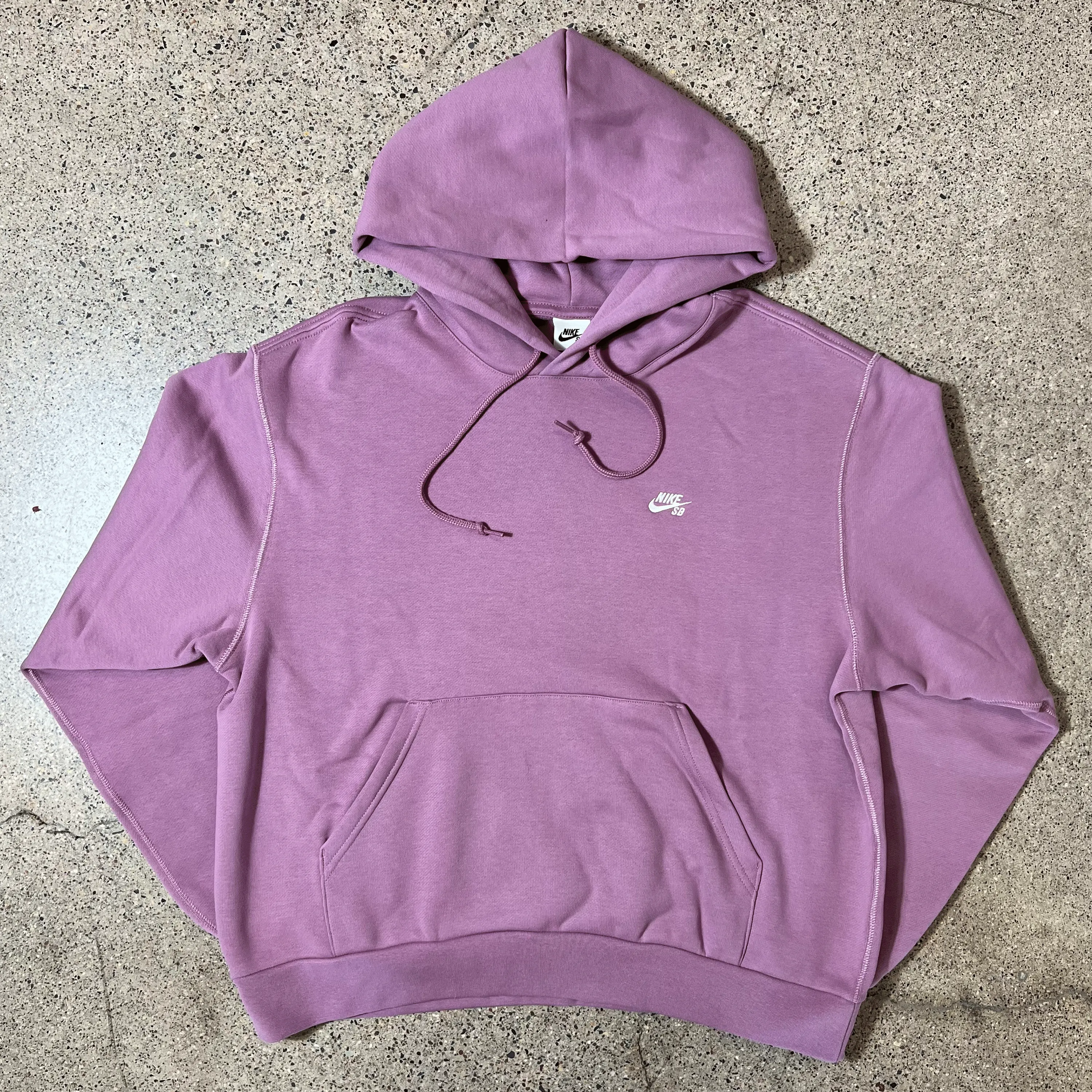 NIKE SB FLEECE PULLOVER HOODIE - PLUM DUST