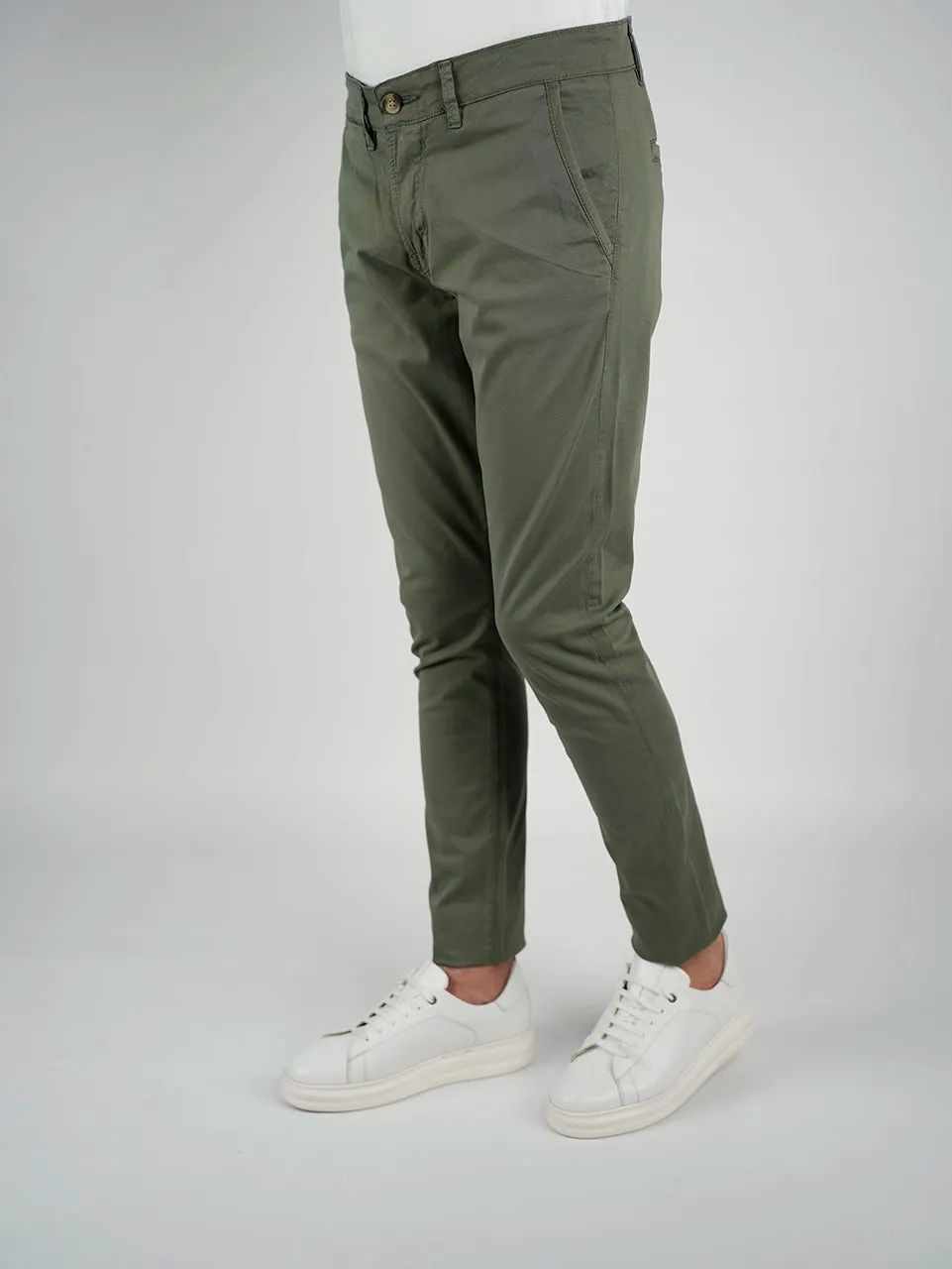 Olive Sport Chic Chino Pants