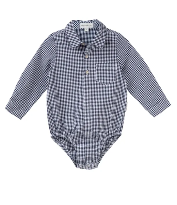 Oliver L/S Gingham Romper