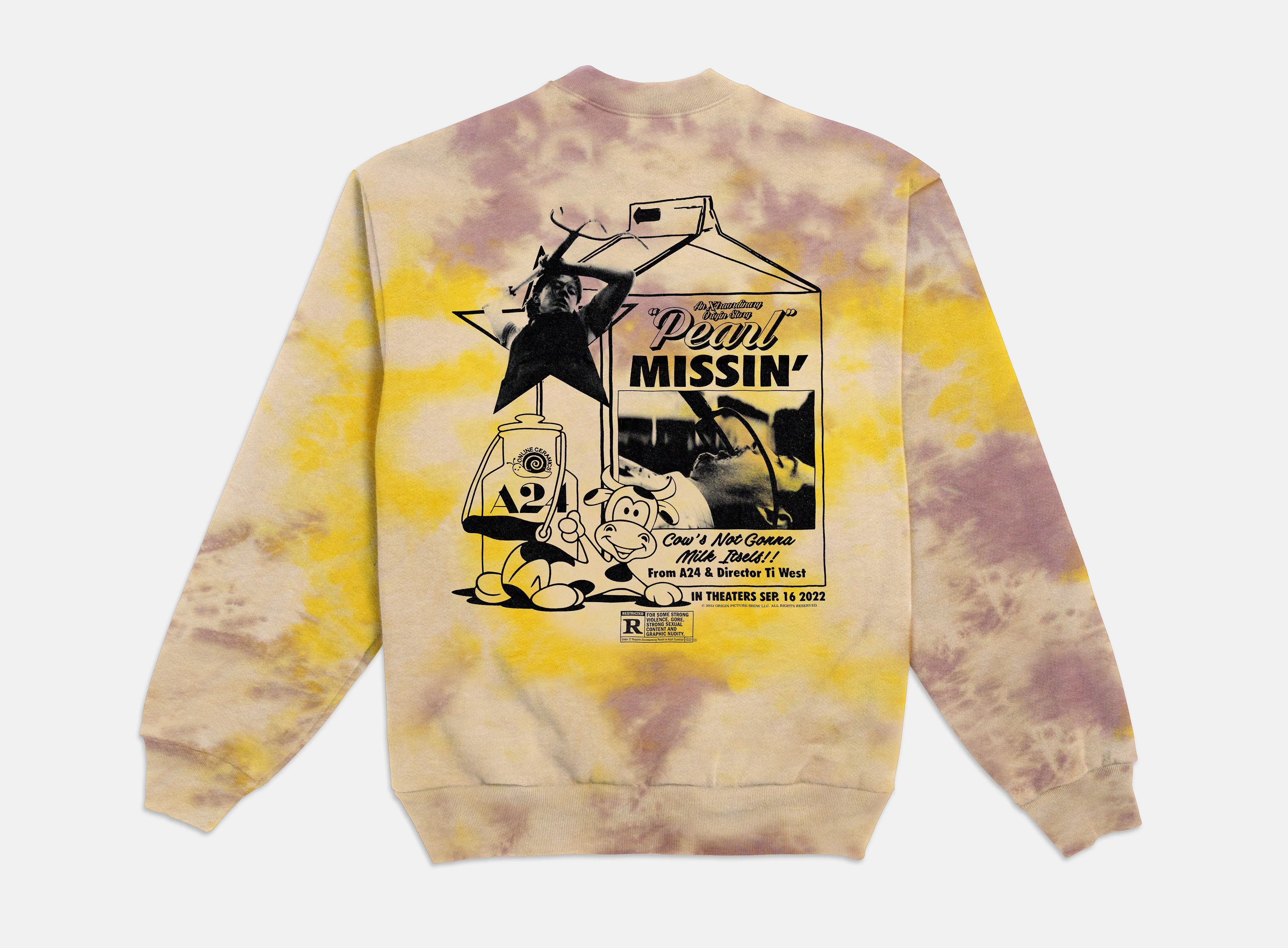 Online Ceramics x Pearl Tie-Dye Cow's Milk Crew