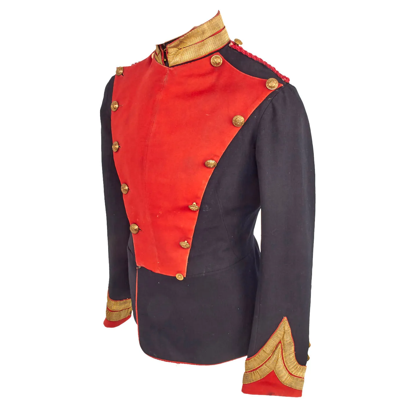 Original British Pre - WWI 12th Prince of Wales's Royal Lancers Officers’ Uniform Coat