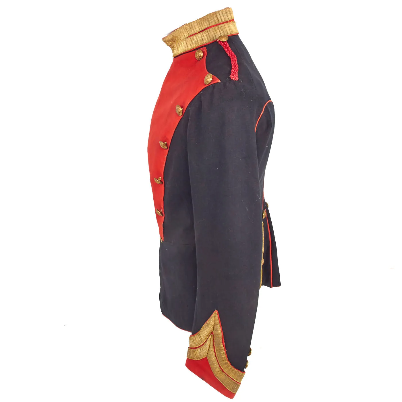 Original British Pre - WWI 12th Prince of Wales's Royal Lancers Officers’ Uniform Coat