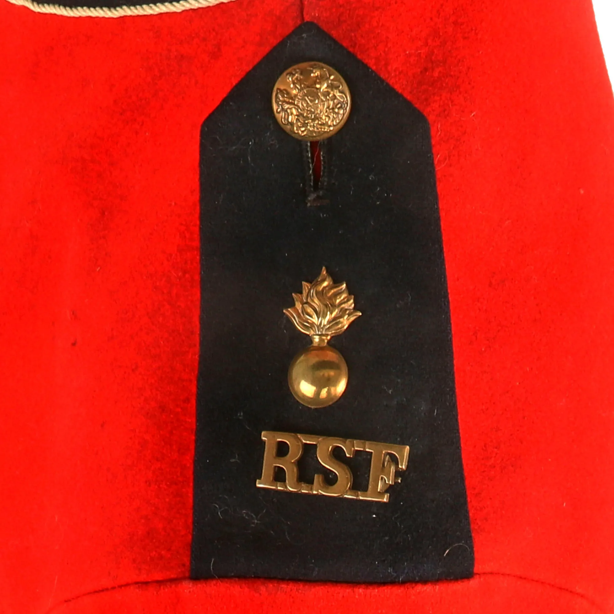 Original British Pre-WWI Scottish Royal Scots Fusiliers Scarlet Red Dress Doublet