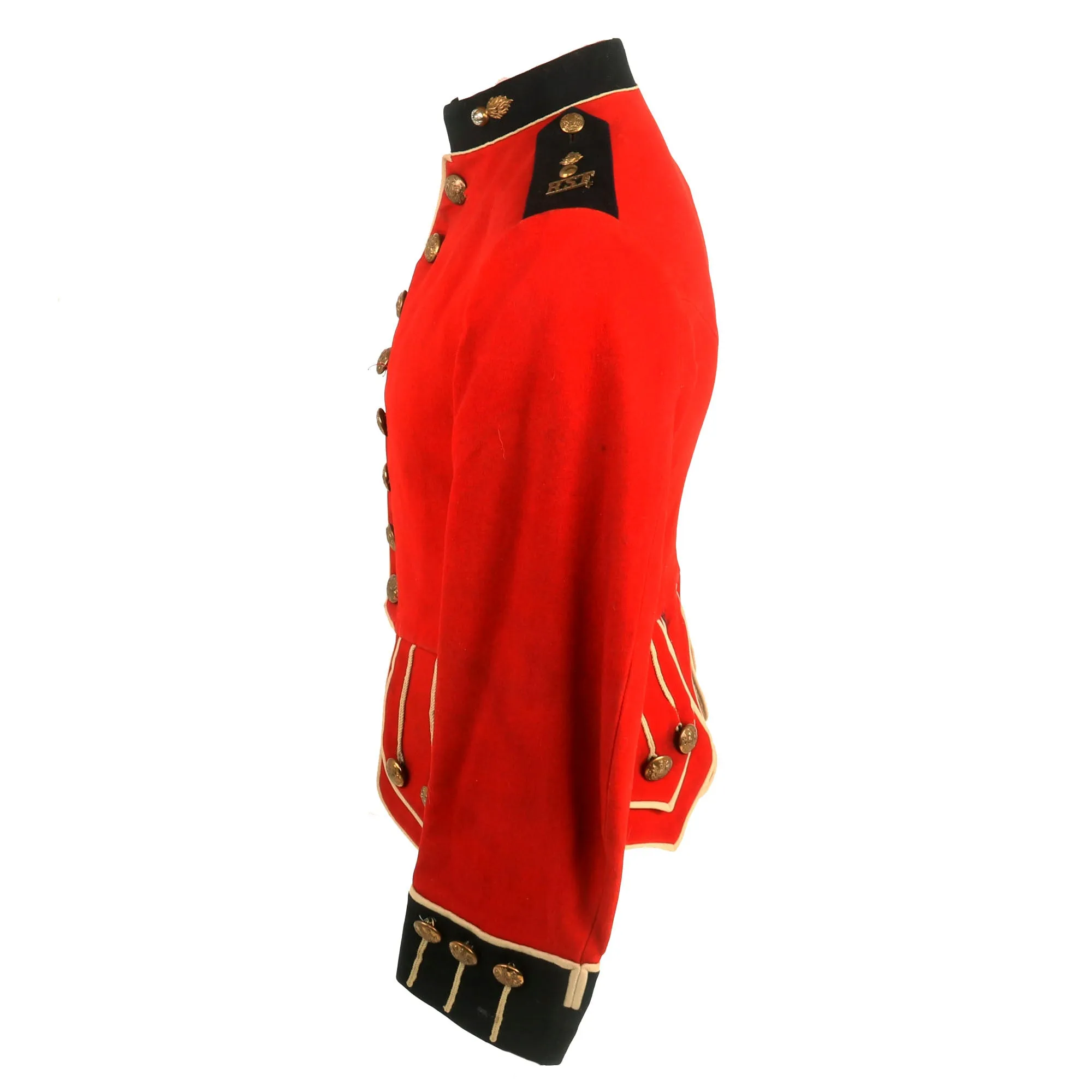 Original British Pre-WWI Scottish Royal Scots Fusiliers Scarlet Red Dress Doublet