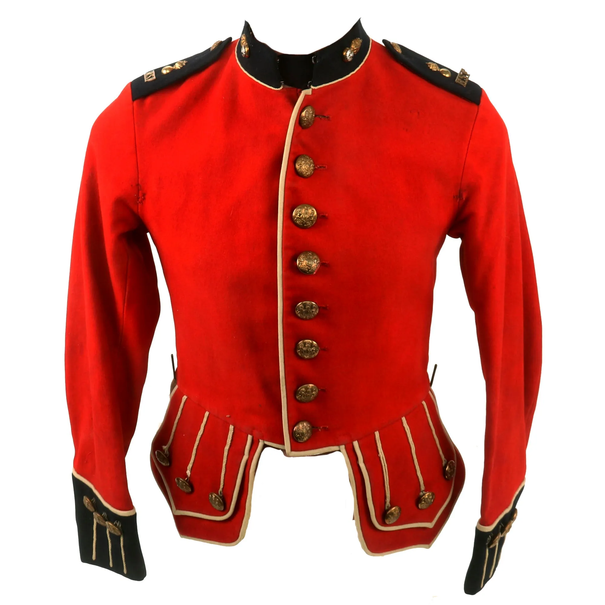 Original British Pre-WWI Scottish Royal Scots Fusiliers Scarlet Red Dress Doublet