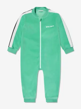 Palm Angels Baby Boys Logo Track Romper in Green