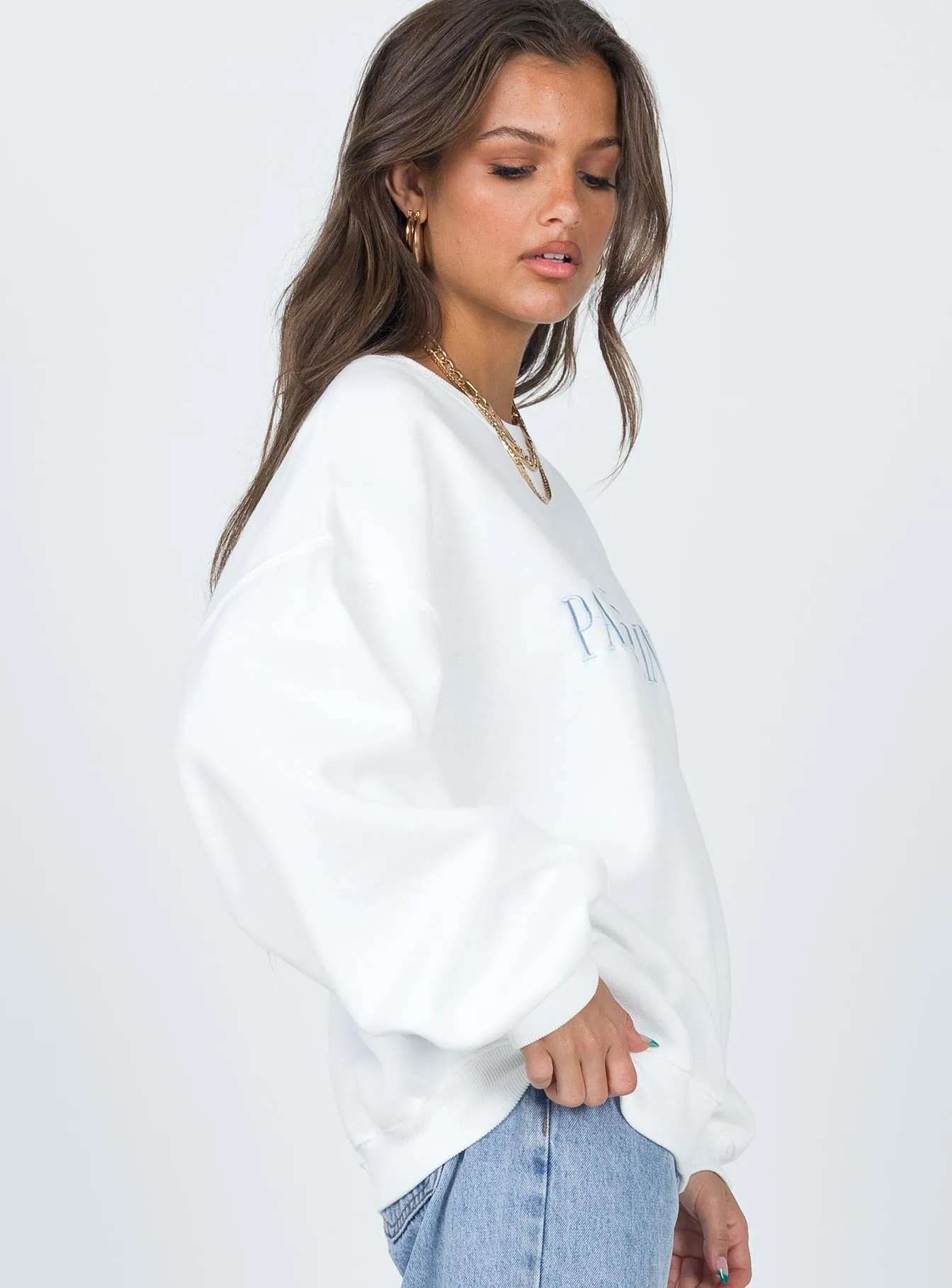 Palm Springs Sweatshirt White