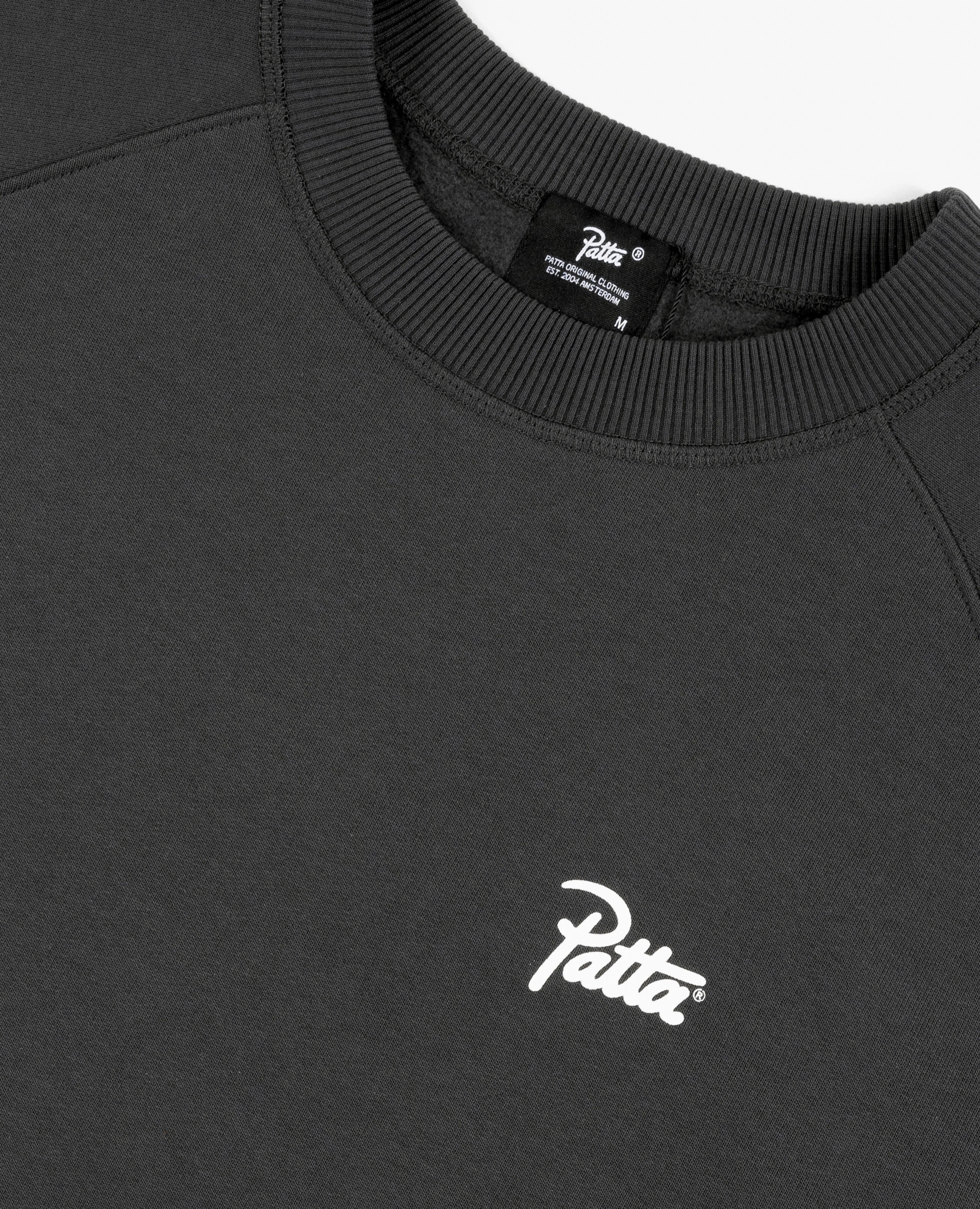 Patta Femme Basic Raglan Crewneck Sweater (Raven)