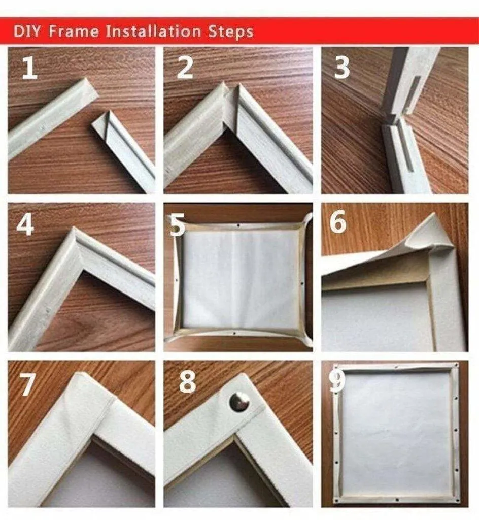 Pine Wood Canvas Frame Kit