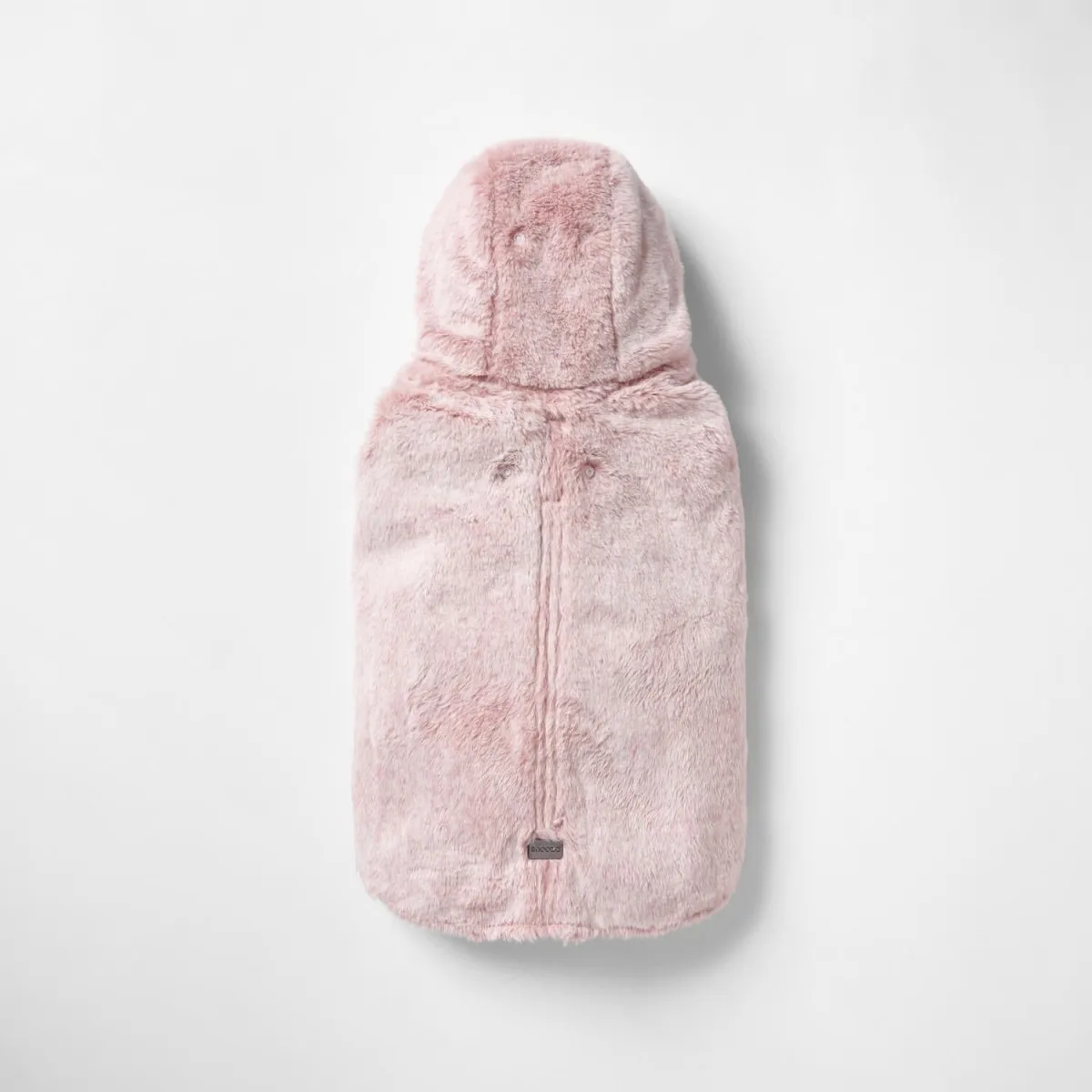 Pink Faux Fur Dog Coat with Hood