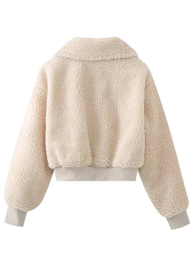 Pre Order:  Faux Fur Short Thermal Coat