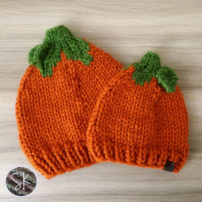 Pumpkin Knit Hats