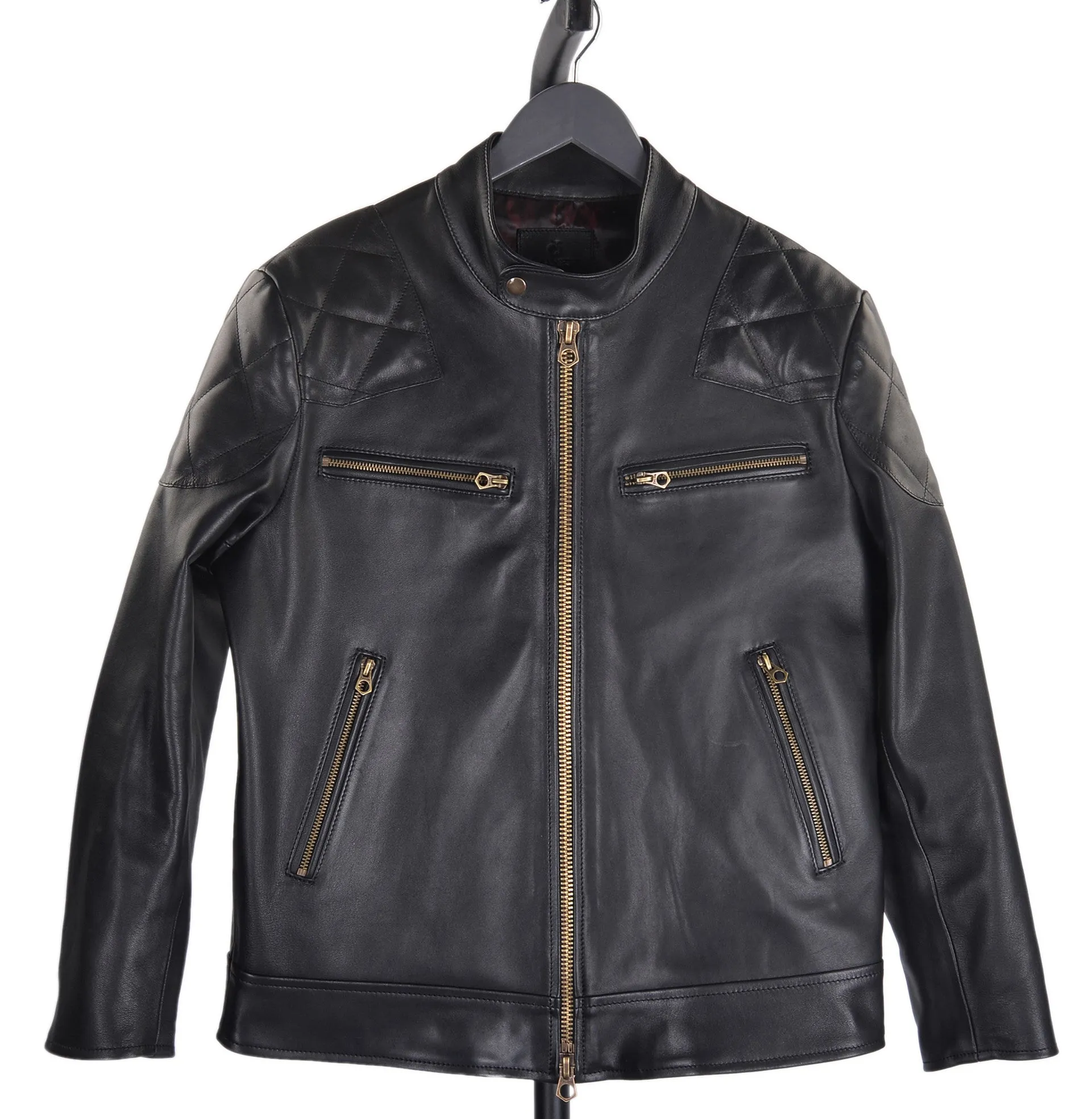 Quilted Leather Moto Jacket MTM