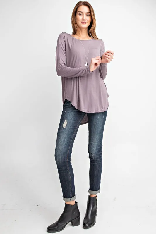 Rae Mode Basic Round Neck Top