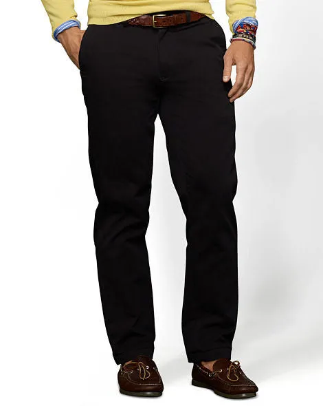 Ralph Lauren Classic Fit Flat-Front Pants - Big