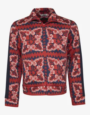 Red Mini Bandana Print Jacket