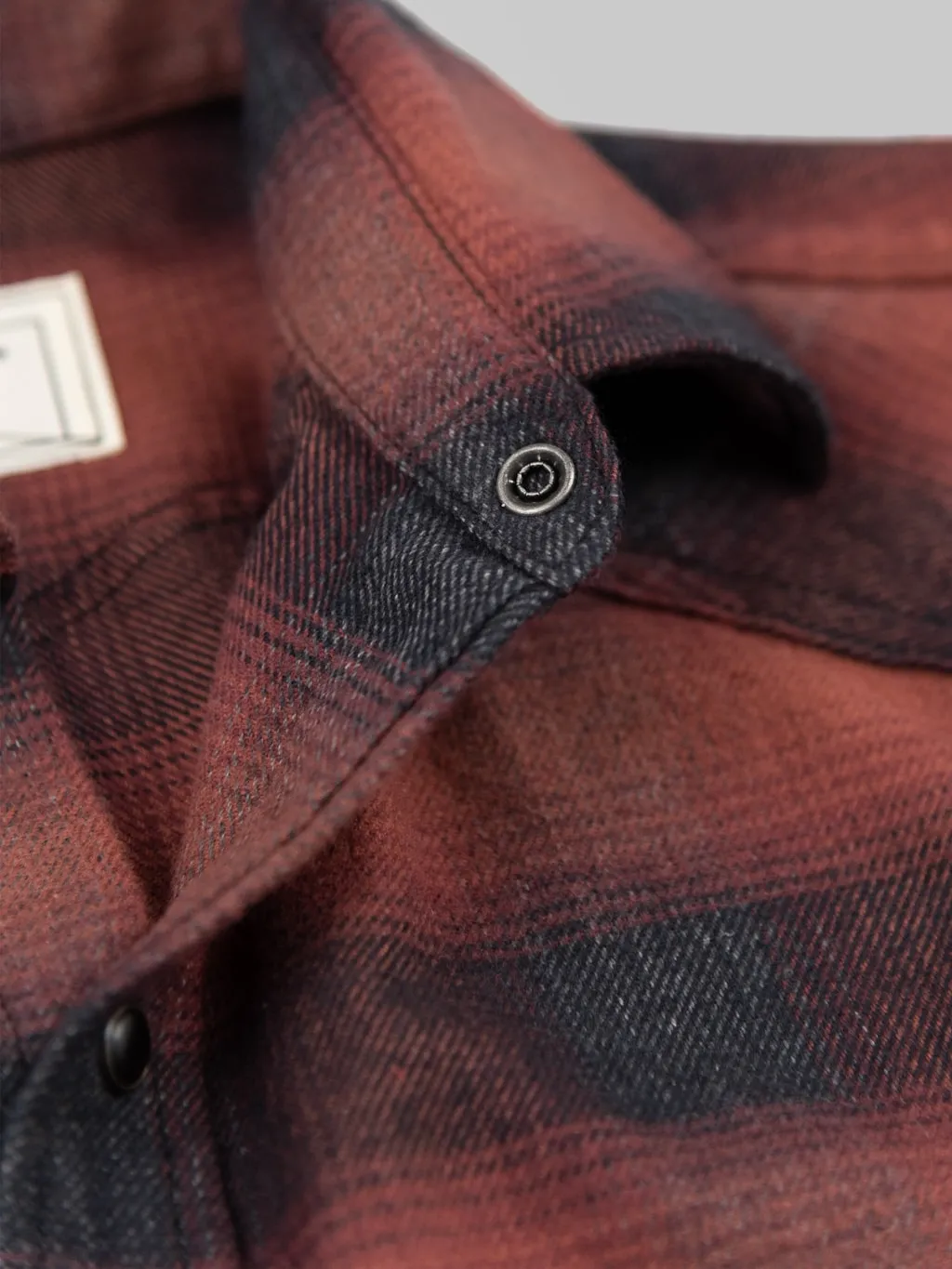 Rogue Territory Western Shirt Brick Red Brushed Plaid