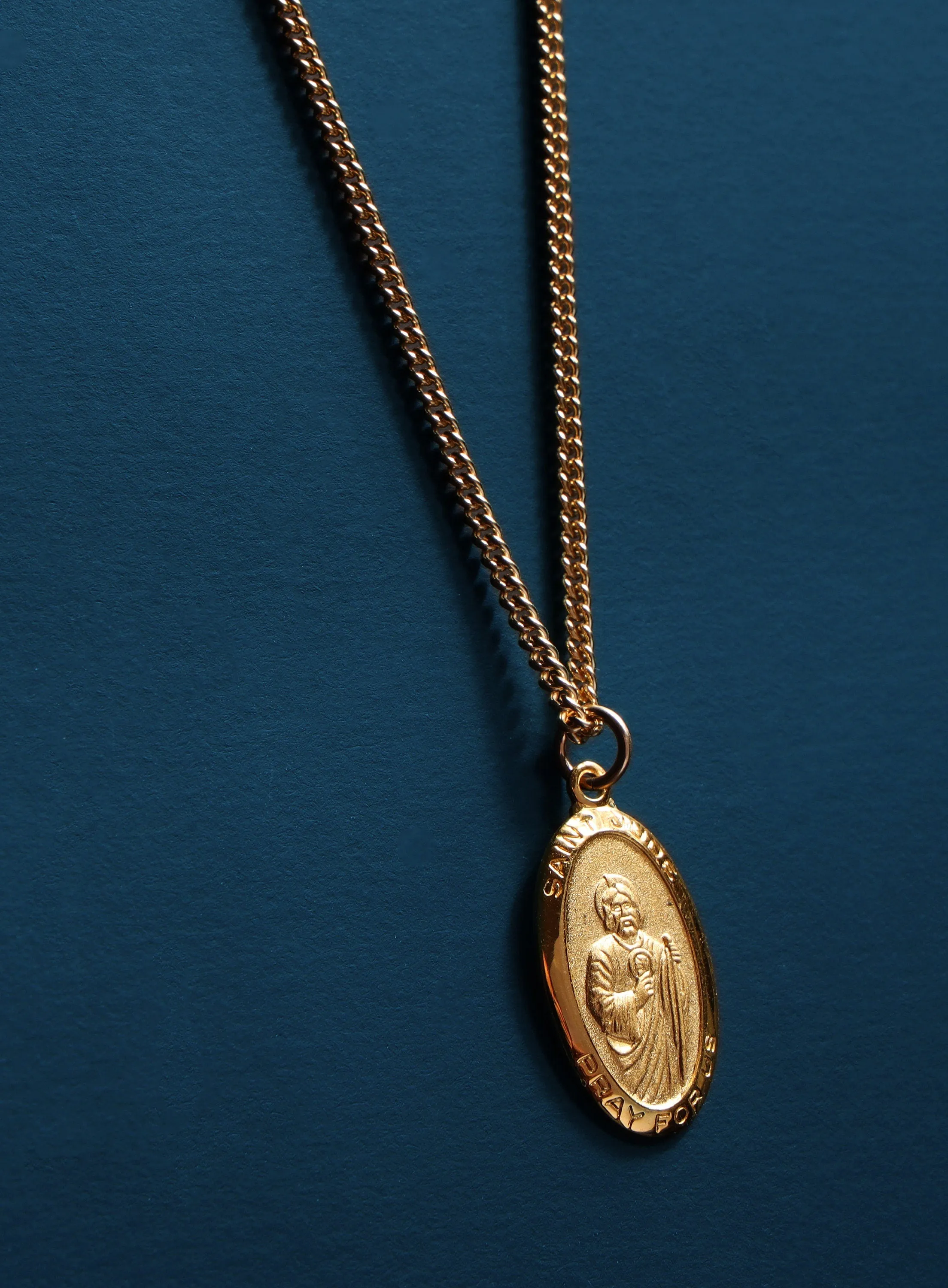 Saint Jude Gold Medal Necklace