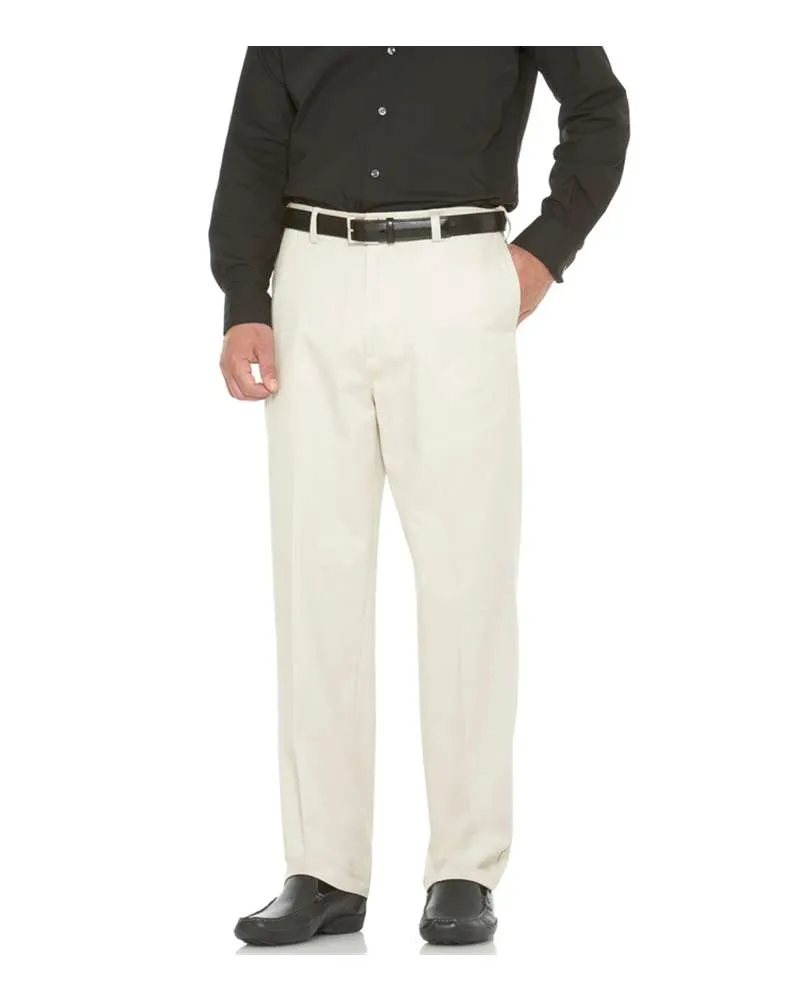 Savane Men's Flat Front Performance Chinos - BIG