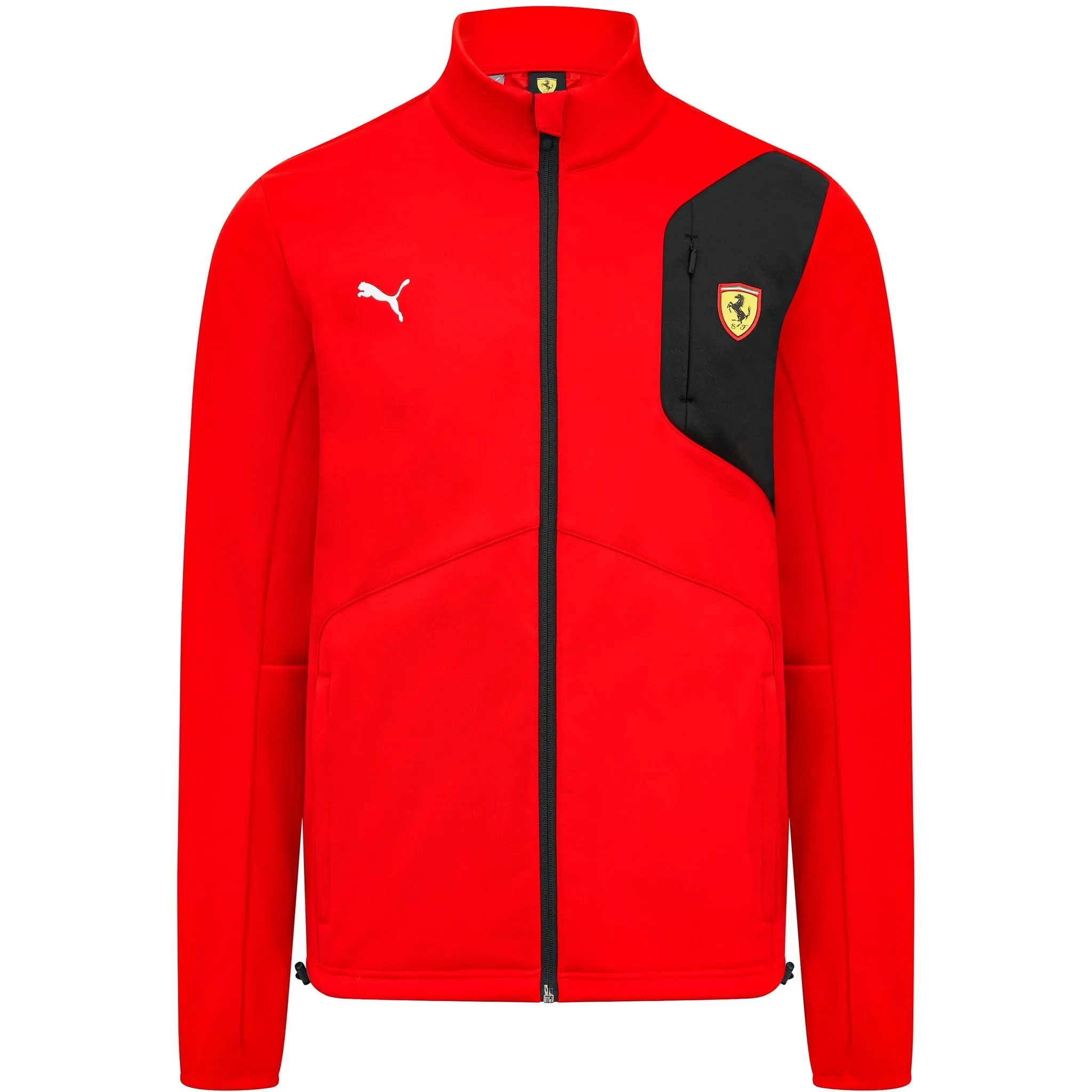 Scuderia Ferrari Puma Men's Softshell Jacket-Black/Red