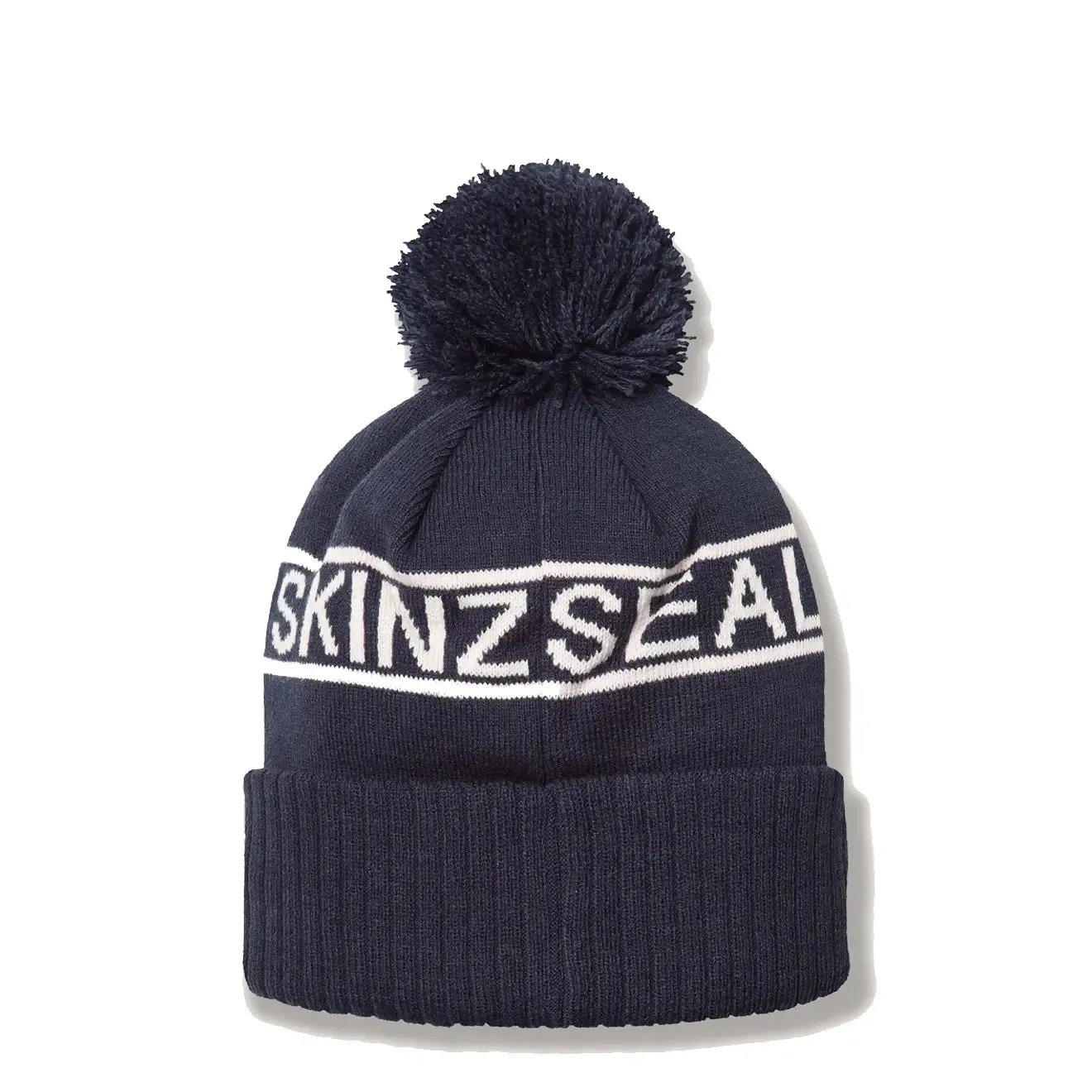 Sealskinz Heacham WP CW Icon Bobble Hat Navy / Cream