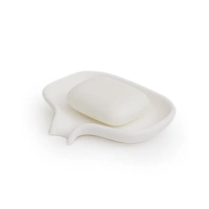 Silicone Soap Saver  Soap Dish White