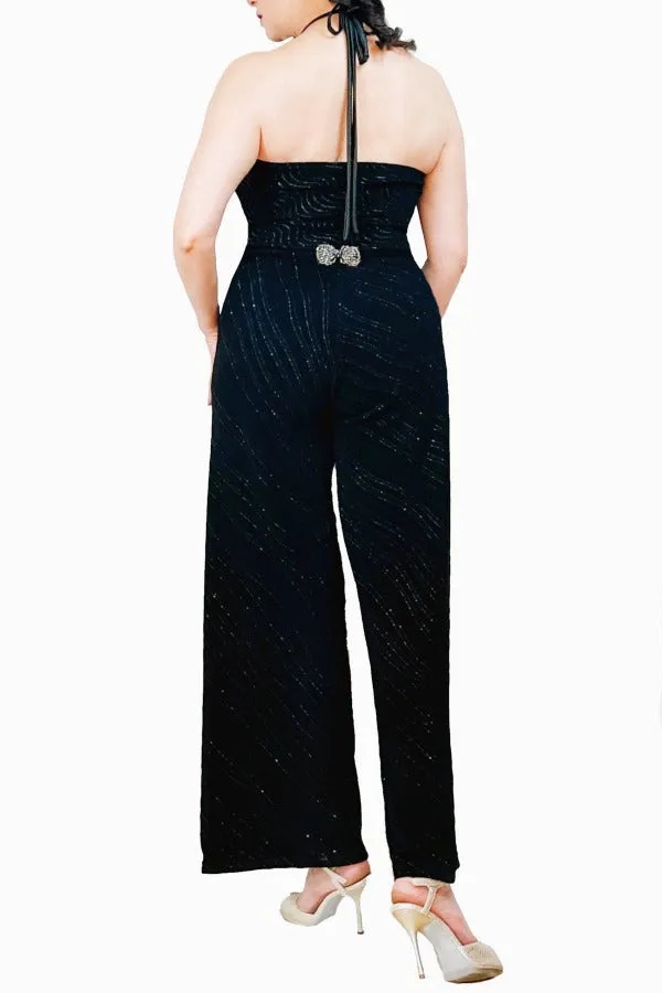 silver waves tango jumpsuit