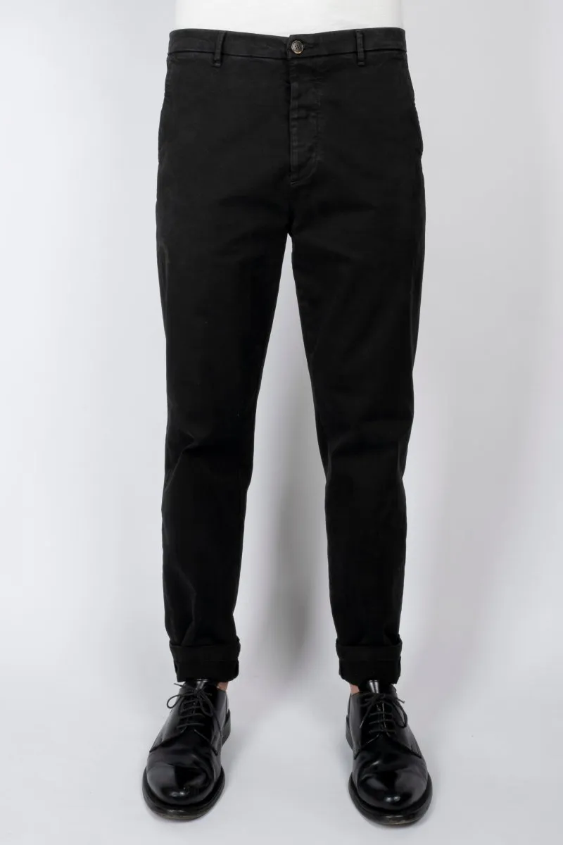 SLOUCHY CHINO / Stone Garment Dyed Black