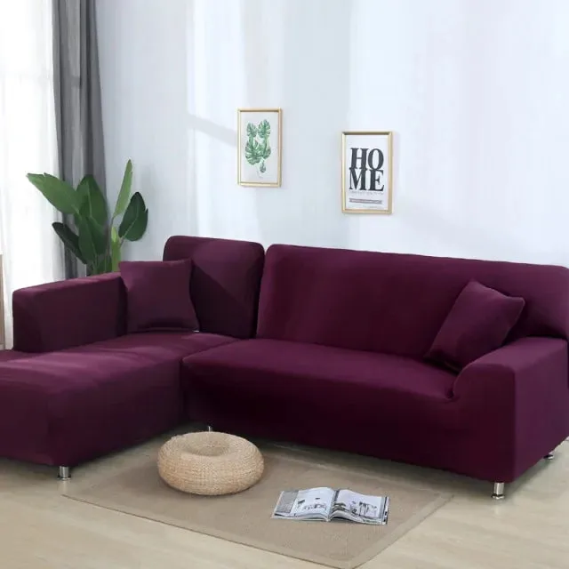 Solid Corner Sofa Covers