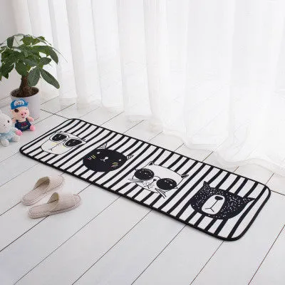 Stripe Cat Floor Mat