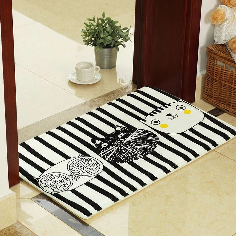 Stripe Cat Floor Mat