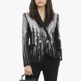 Stunning Metallic Beaded Jacket