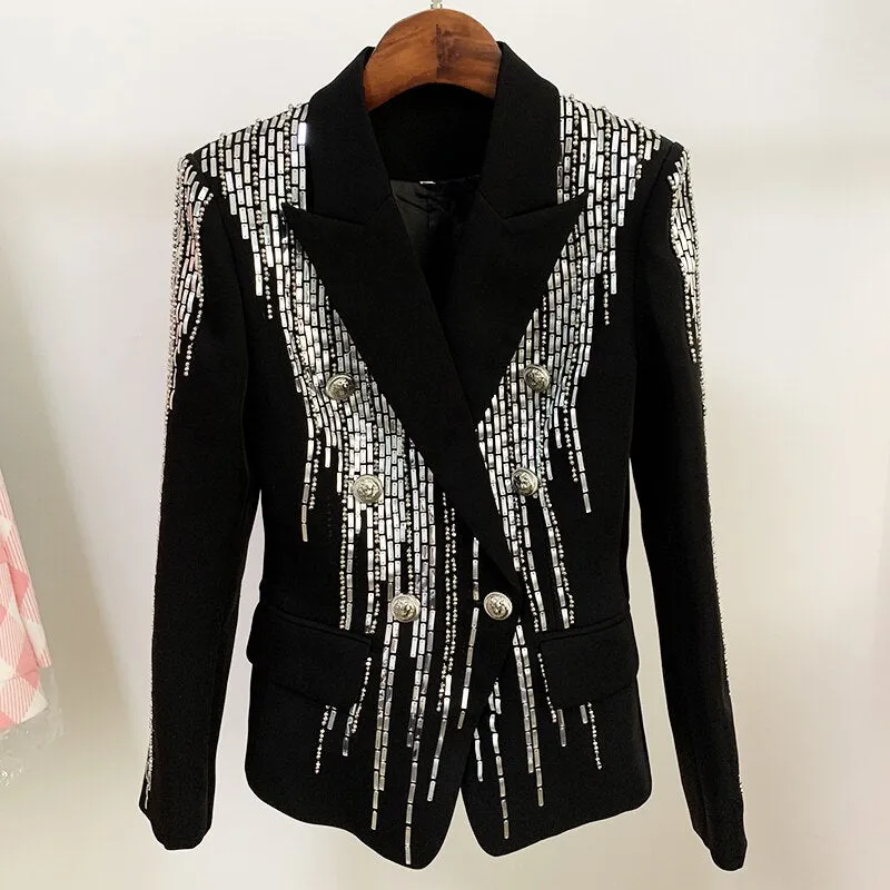 Stunning Metallic Beaded Jacket