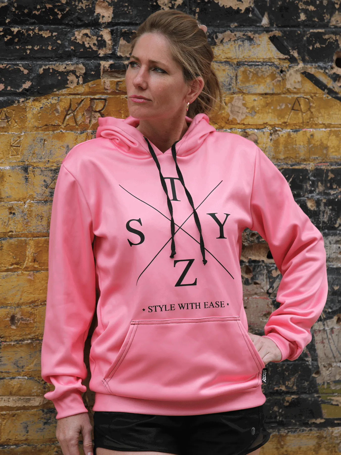 STZY X Hoodie (Pink)