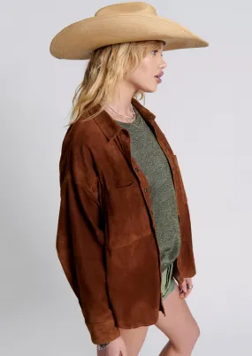 SUEDE DARIA SHACKET TAN