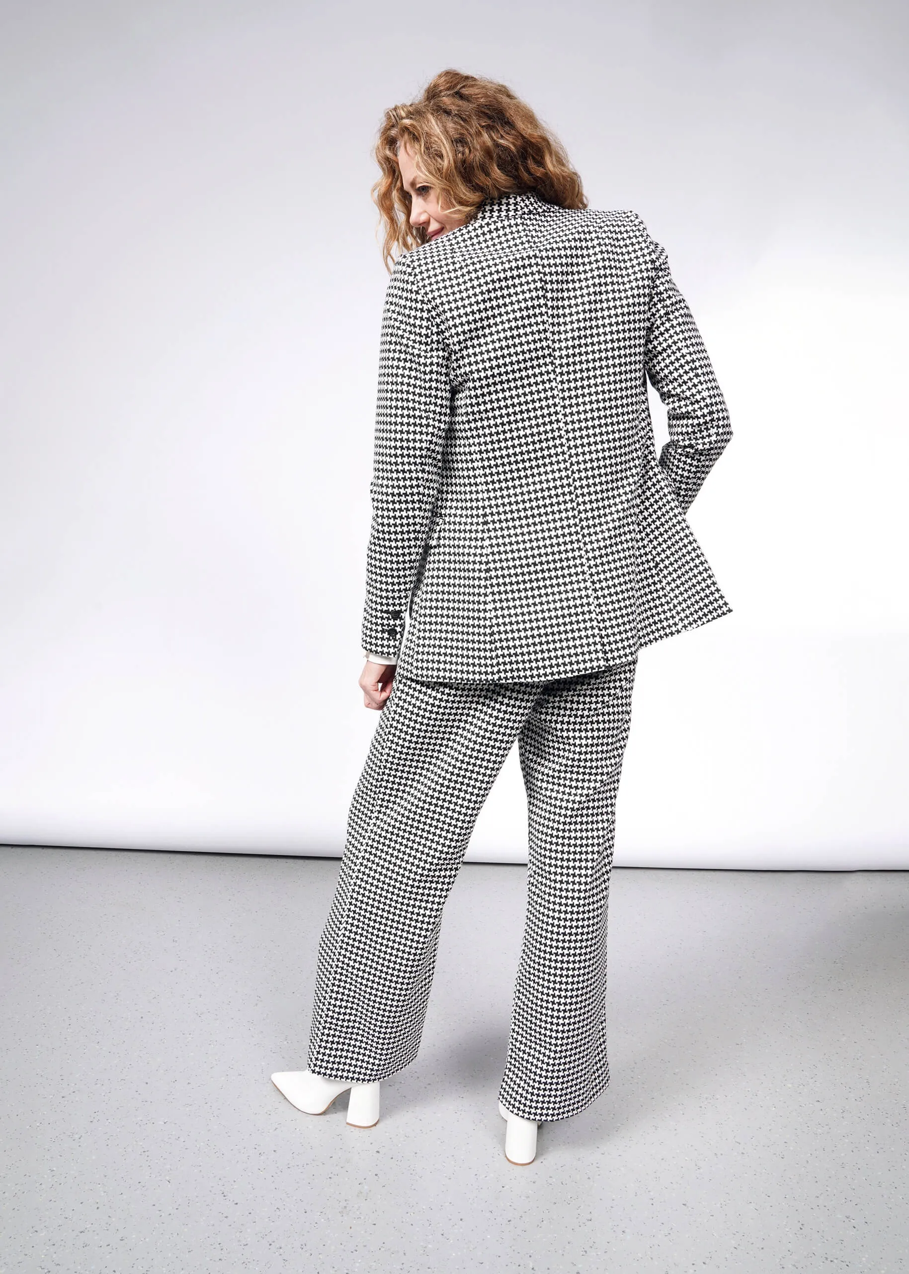 The Empower Houndstooth Tux Blazer