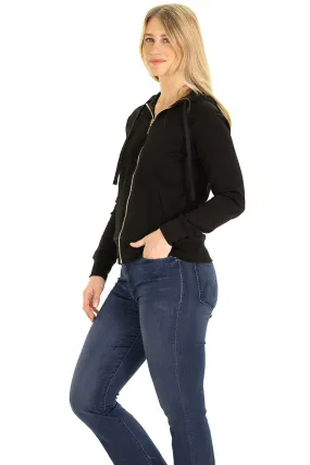 The Freya Full Zip Hoodie in Black