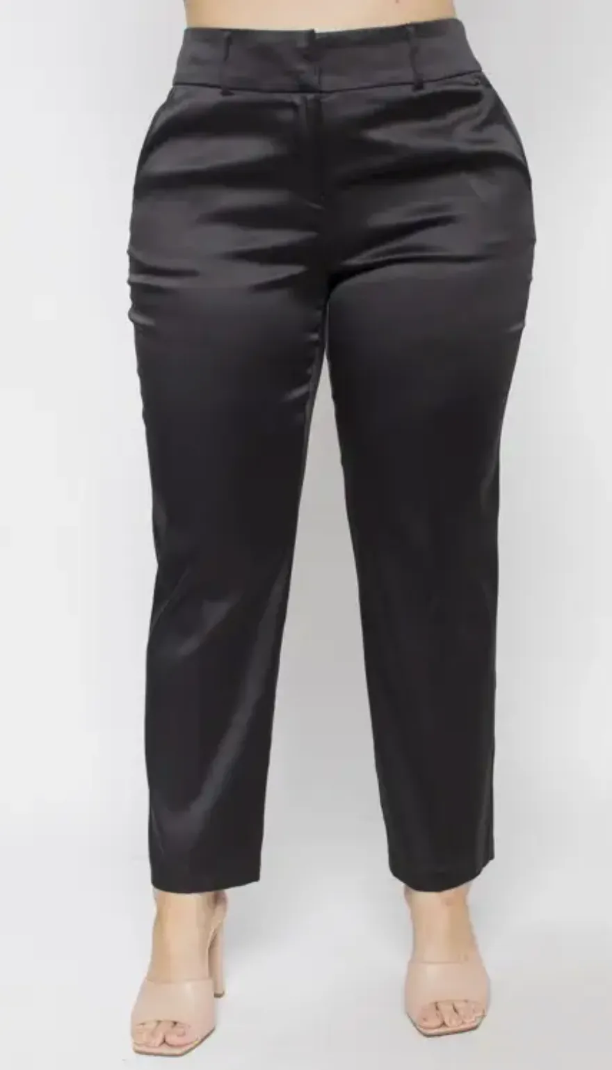 The Sylvia Sateen Trouser - PLUS